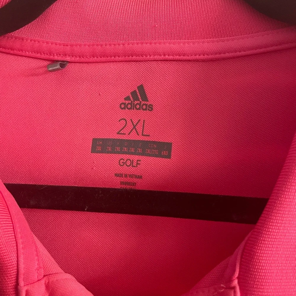 Adidas 2XL golf shirt pink- great condition